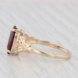 1.30ct Marquise Garnet Solitaire Ring 14k Yellow Gold Size 6.25