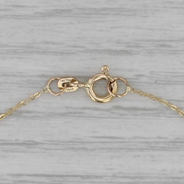 All seeing Eye Bracelet 14k Yellow Gold 7" Cable Chain