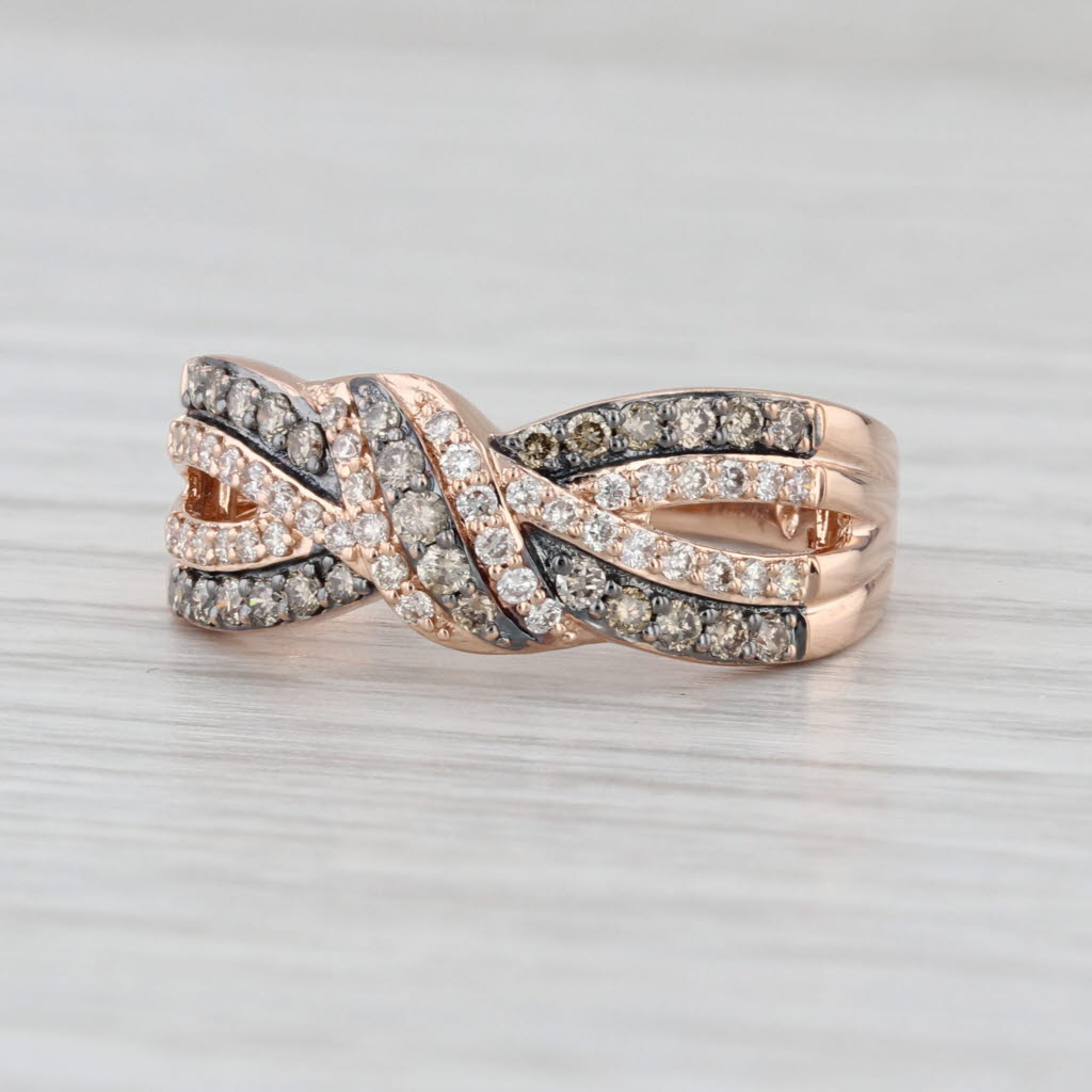 Le Vian Diamond Knot Ring 14k Rose Gold Size 7