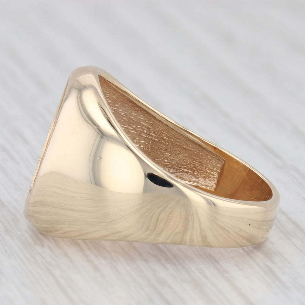Light Gray 1945 Dos Pesos Coin Ring 14k 900 Yellow Gold Size 9 Mexico