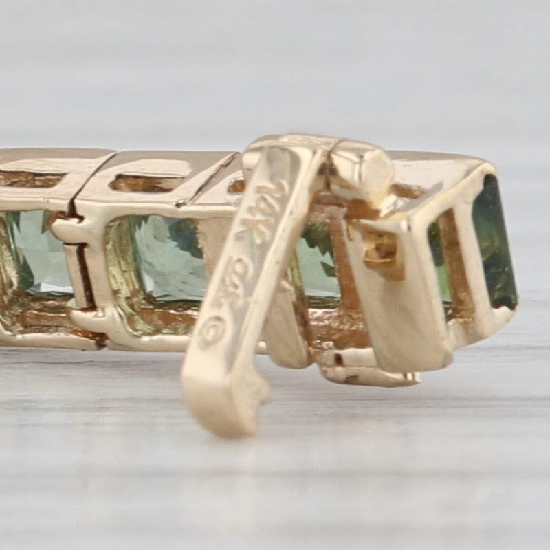 11.30ctw Rainbow Sapphire Tennis Bracelet 14k Yellow Gold 7.25" 4mm