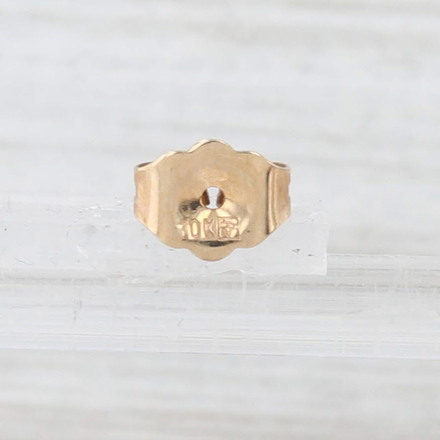 Light Gray 0.50ctw Diamond Cluster Drop Earrings 10k Yellow Gold