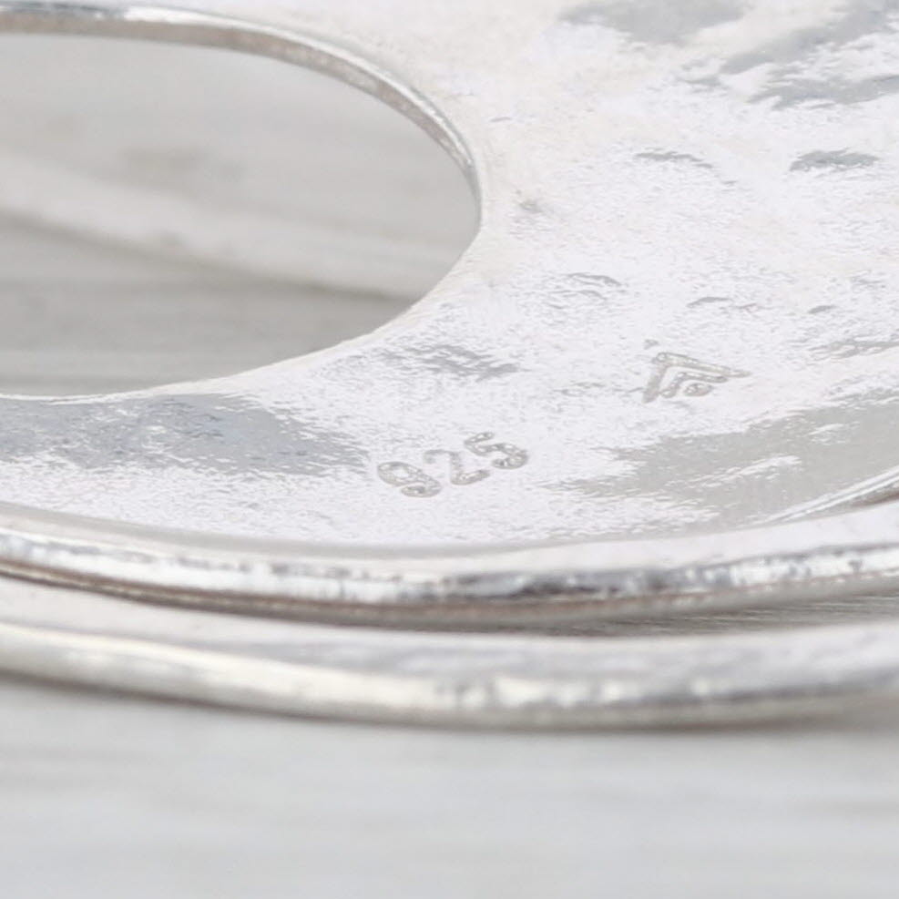 Silpada Perspectiva Hammered Sterling Silver 3-Circles Pendant Statement Retired