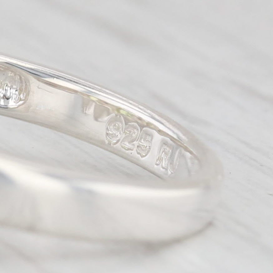 Light Gray 1.93ctw Marquise Peridot Cubic Zirconia Ring Sterling Silver Size 6