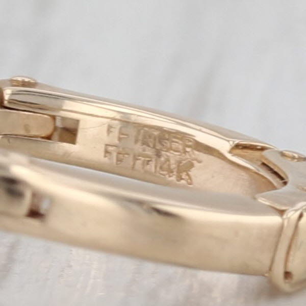 Vintage 1.01ctw Diamond 2-Stone Bypass Ring 14k Gold Anniversary Arthritic Band
