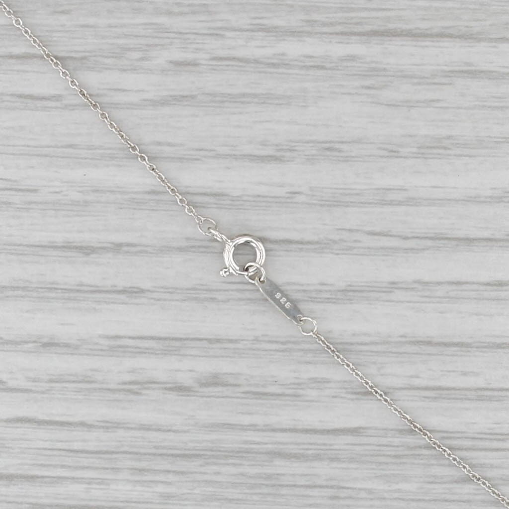 Tiffany & Co Airplane Pendant Necklace w/ Pouch Sterling Silver 16" Cable Chain