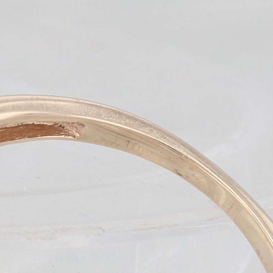 Light Gray 0.40ctw Diamond Cluster Engagement Ring 10k Yellow Gold Size 6.5