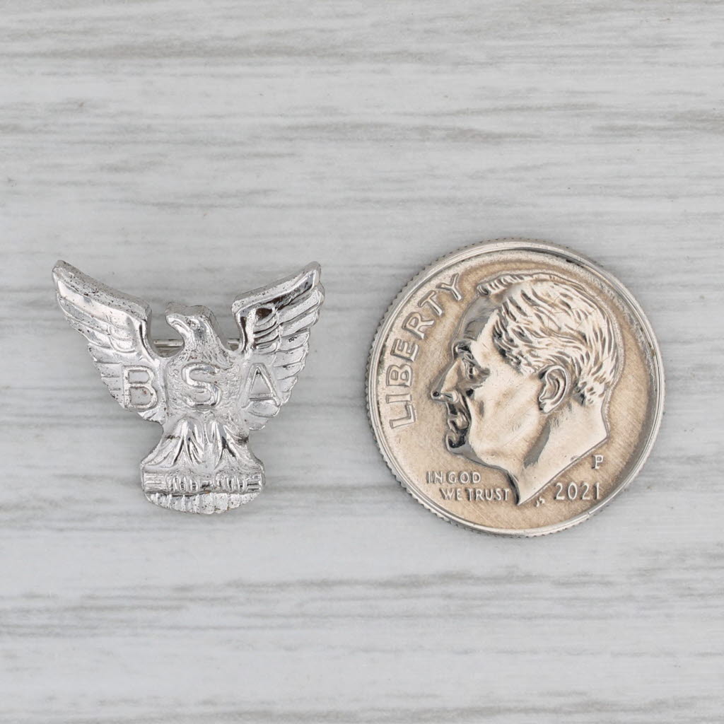 Gray Boy Scouts of America Eagle Pin Sterling Silver Vintage