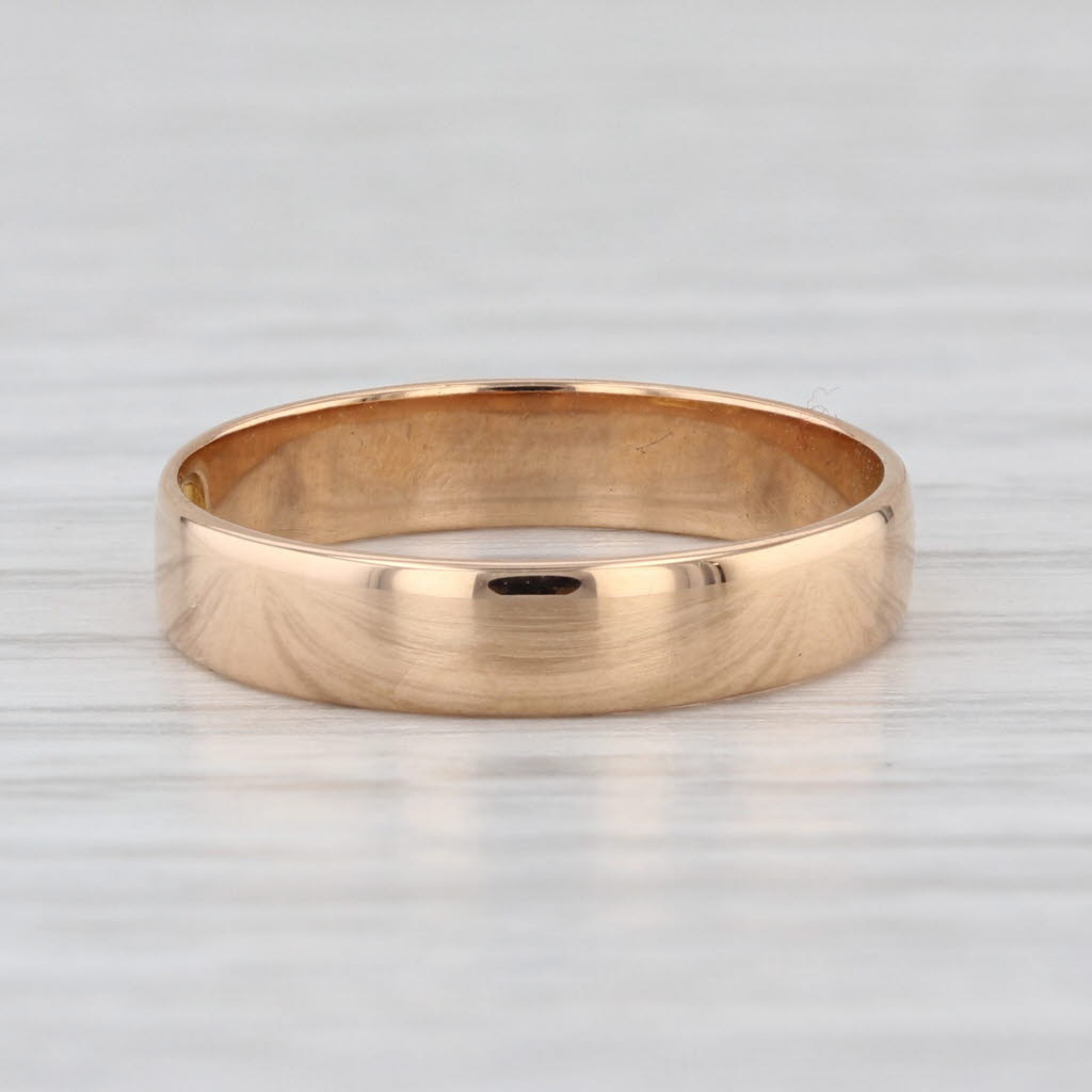 Antique Wedding Band 18k Rose Gold Size 5.25-5.5 Ring