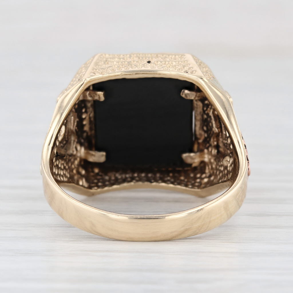 Harley Davidson Motorcycles Logo Eagle Ring 10k Gold Statement Size 12 Stamper