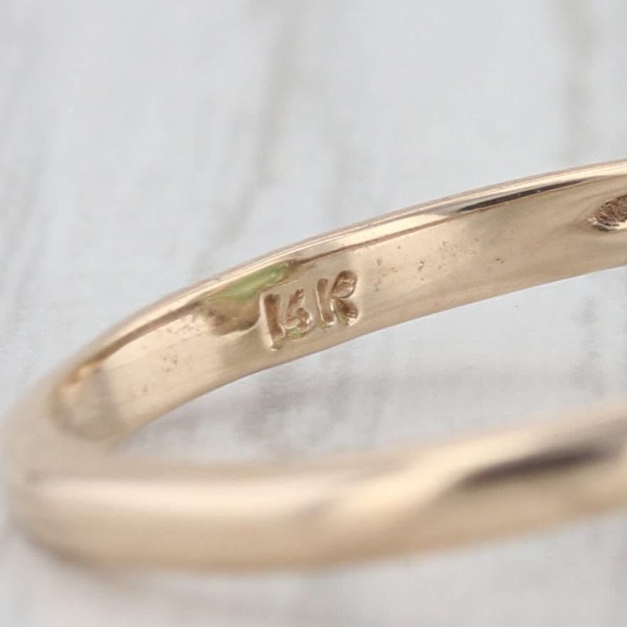 Oval Cabochon Green Jadeite Jade Solitaire Ring 14k Yellow Gold Size 6