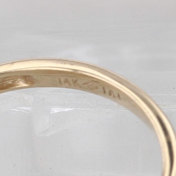0.49ctw Marquise Diamond Bypass Ring 14k Yellow Gold Size 6.75 Engagement