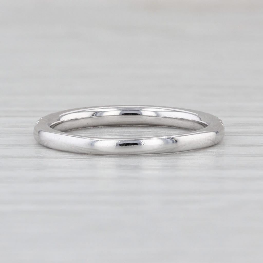 0.30ctw Ruby Diamond Wedding Band 14k White Gold Stackable Ring Size 5