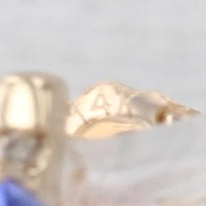 1.30ctw Tanzanite Diamond Stud Earrings 14k Yellow Gold