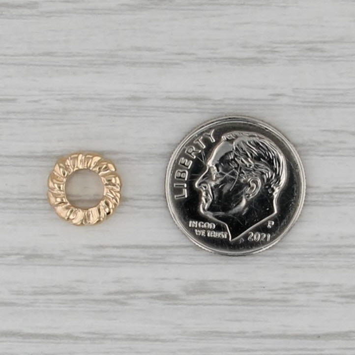 Authentic Pandora Small Hearts Spacer Bead 750203 Charm 14k Yellow Gold