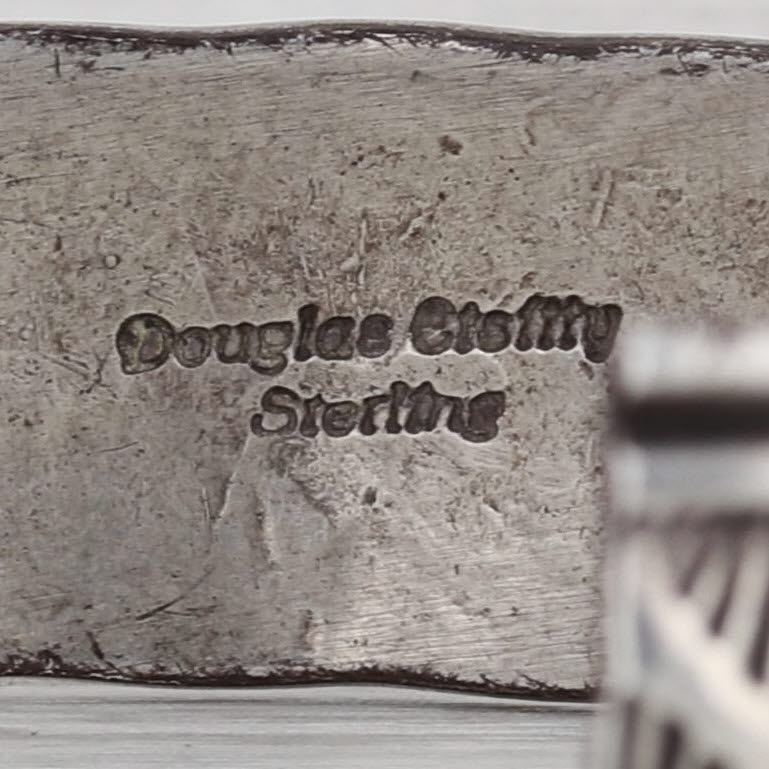 Douglas Etsitty Vintage Navajo Cuff Bracelet Sterling Silver Native American