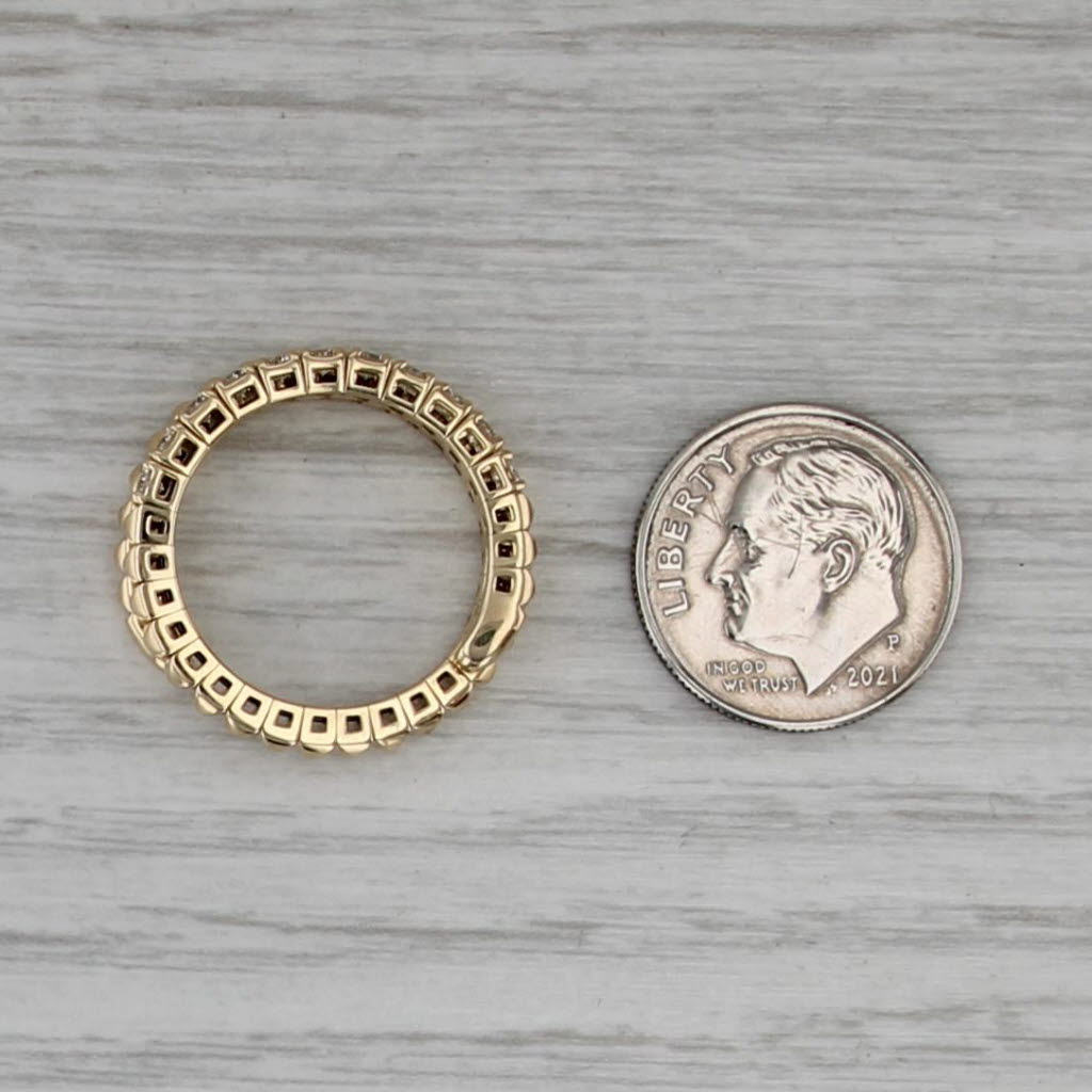 0.50ctw Diamond Wrap Coiled Band Bypass Ring 14k Gold Flexible Size Stackable