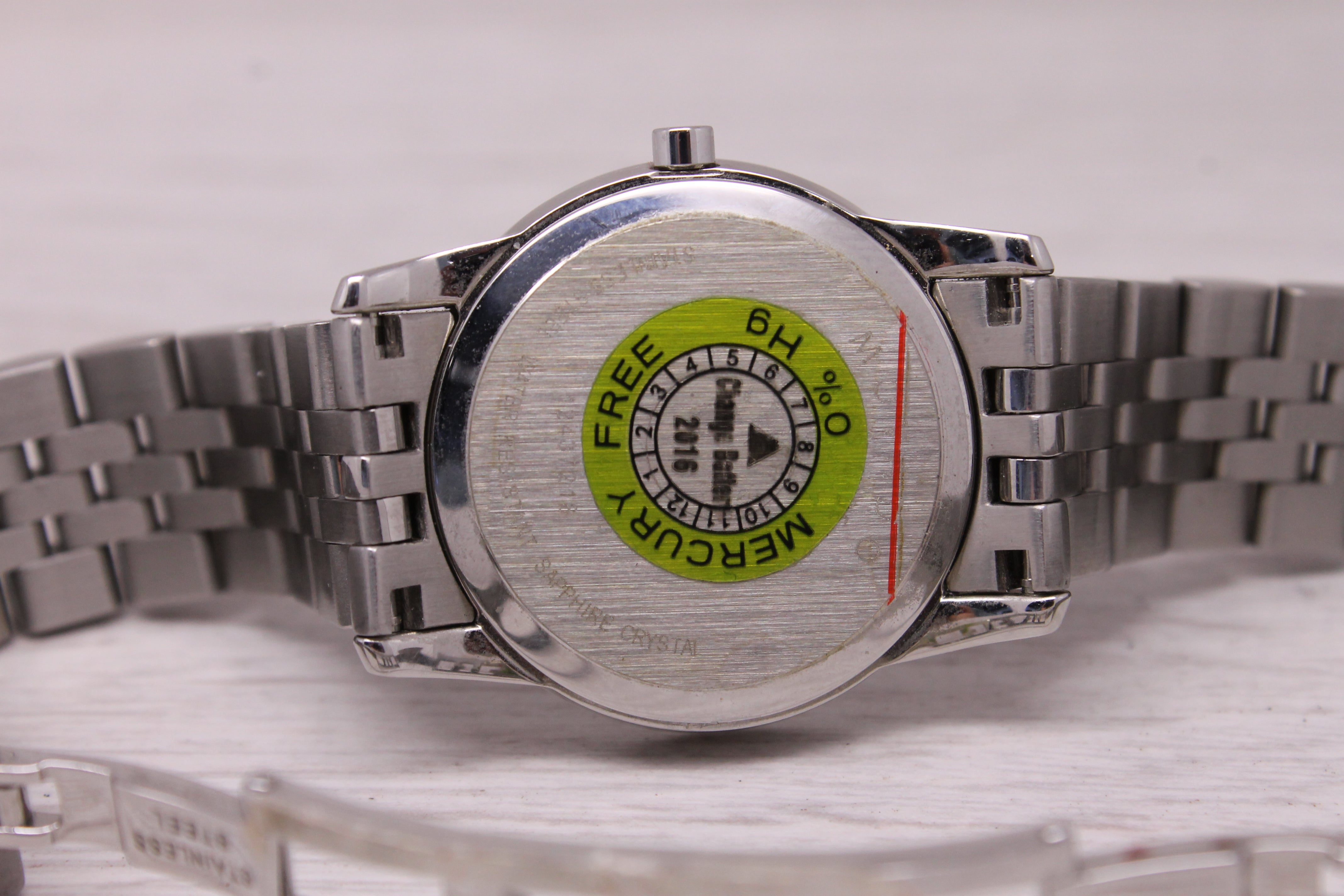 Movado Museum 28mm Black Dial Watch Stainless Steel Quartz Swiss 0606505
