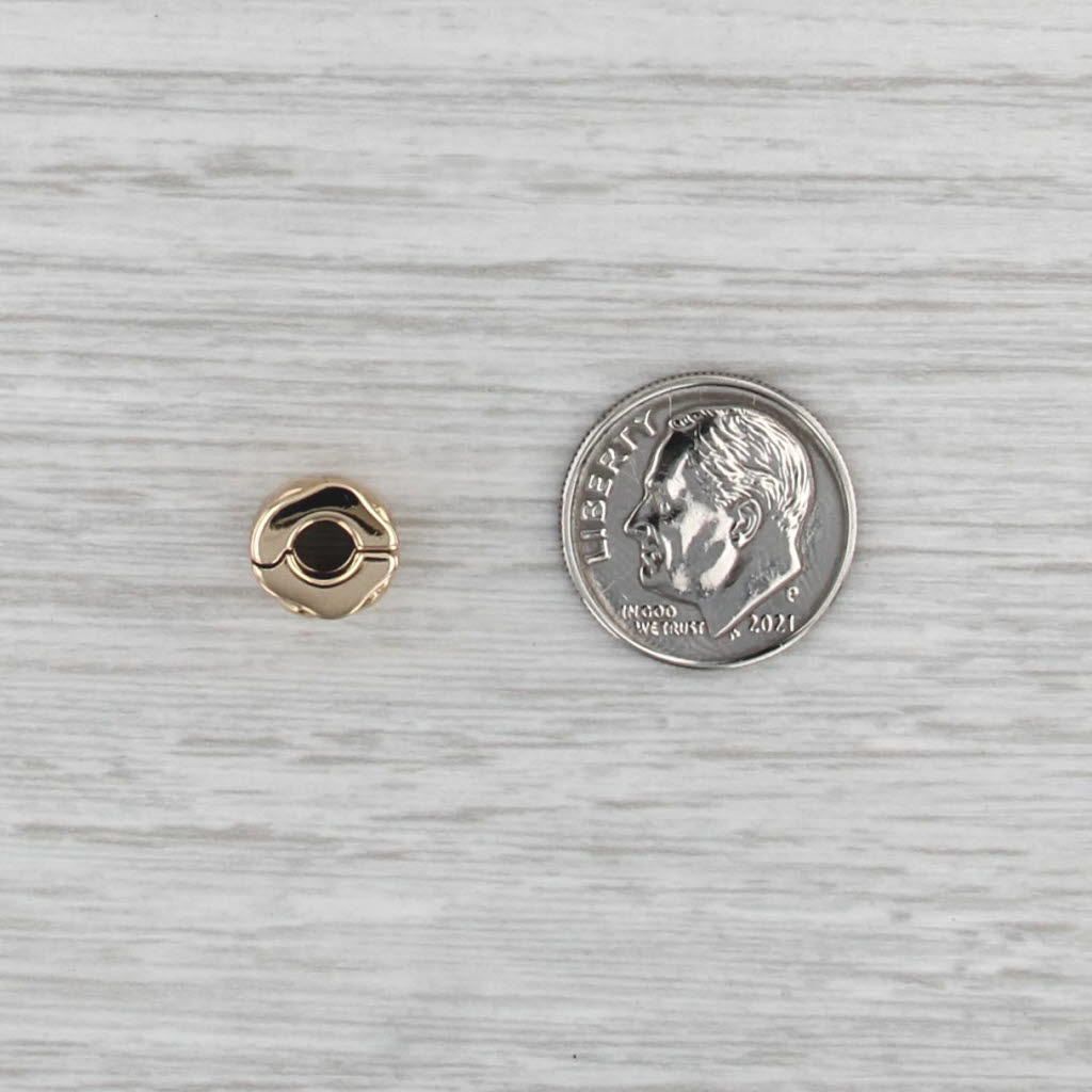 Authentic Pandora Heart Clip Bead Charm 14k Gold 750243 ALE