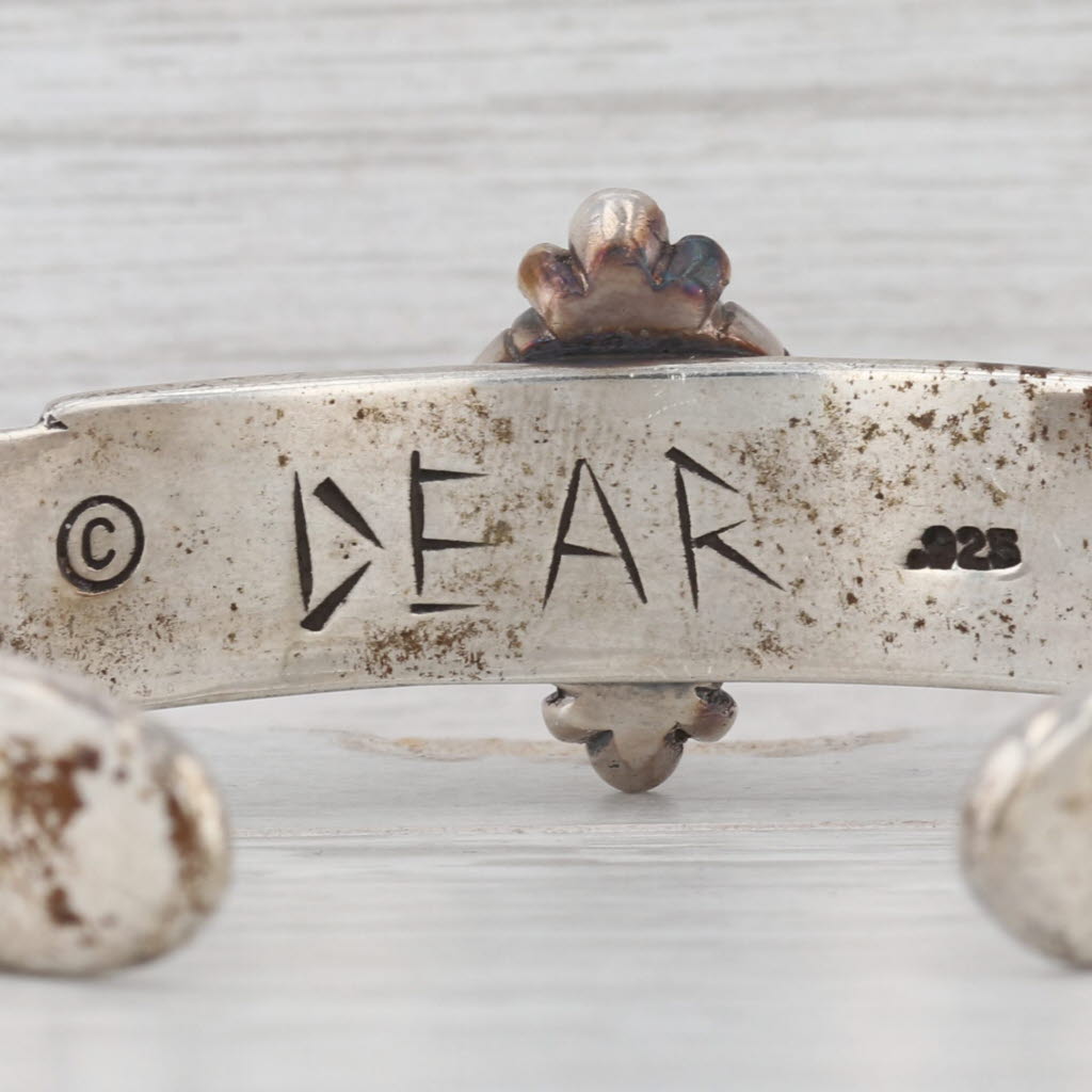 David Dear Dots Cuff Bracelet Sterling Silver 6" Statement