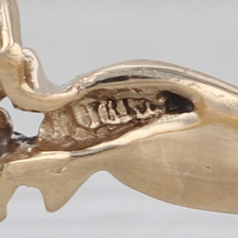 0.25ct Marquise Emerald Diamond Halo Ring 10k Yellow Gold Size 7