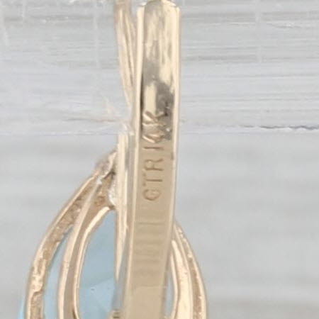 2ctw Blue Topaz Drop Earrings 14k Yellow Gold Leverbacks Pear Solitaires