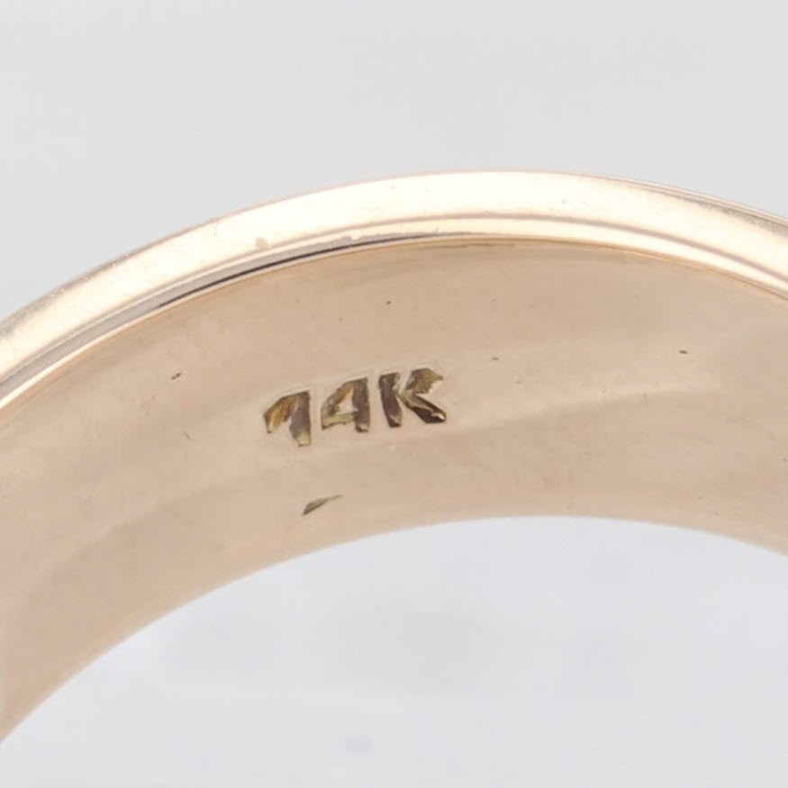 Light Gray Vintage Diamond Solitaire Star Ring 14k Yellow Gold Size 6.5 Wedding Band