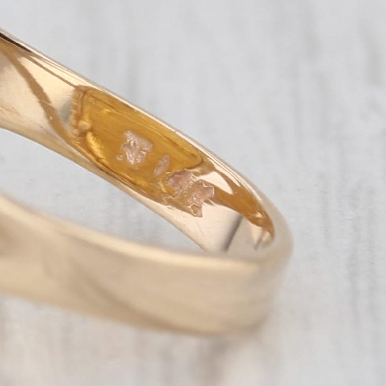 Authentic 1989 Chinese Panda Coin Ring 14k 999 Fine Gold 1/20oz 5 Yuan Size 7.5