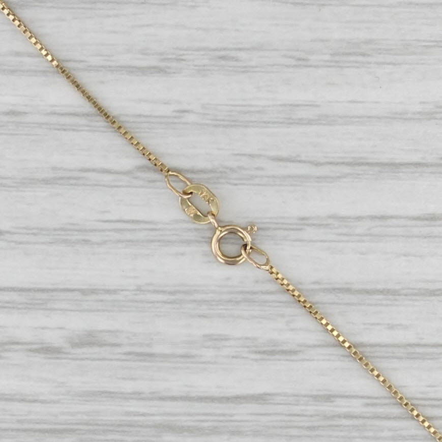 0.35ctw Diamond Cross Pendant Necklace 14k Yellow Gold 18" Box Chain