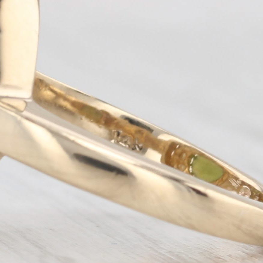 Light Gray Green Nephrite Jade Cultured Pearl Halo Ring 14k Yellow Gold Size 4.75