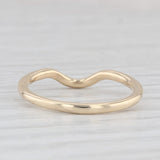 Contoured Wedding Band 14k Yellow Gold Size 7 Stackable Wedding Ring