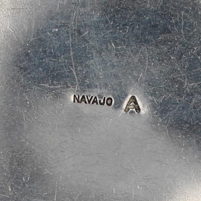 Turquoise Tribal Pendant Bead Necklace Sterling Silver Native American Ashley