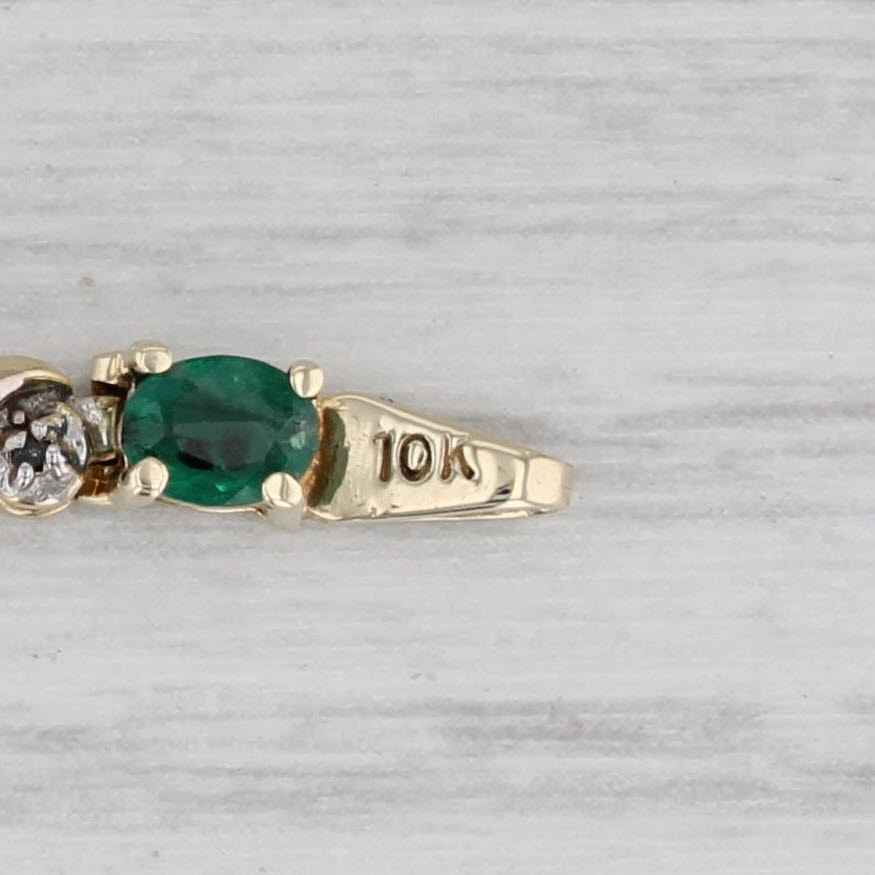 Light Gray 2.38ctw Emerald Diamond Tennis Bracelet 10k Yellow Gold 7" 3.6mm