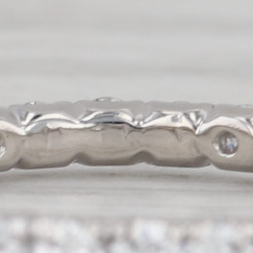 Spark 0.98ctw Diamond Eternity Band Ring Platinum Size 5.5 Wedding Anniversary