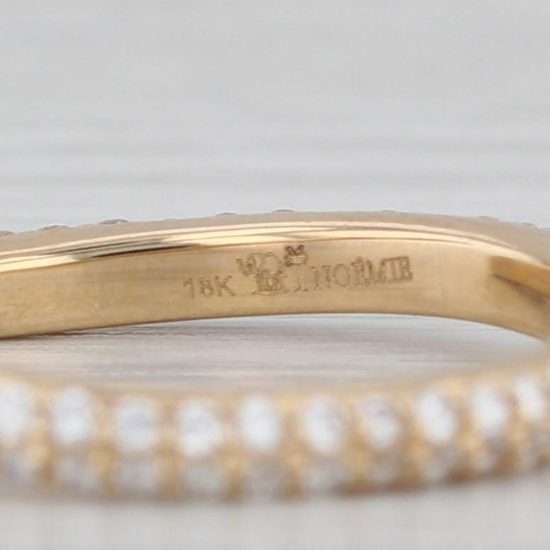 Noemi 0.50ctw Diamond Bypass Open Band Ring 18k Yellow Gold Size 7 Stackable