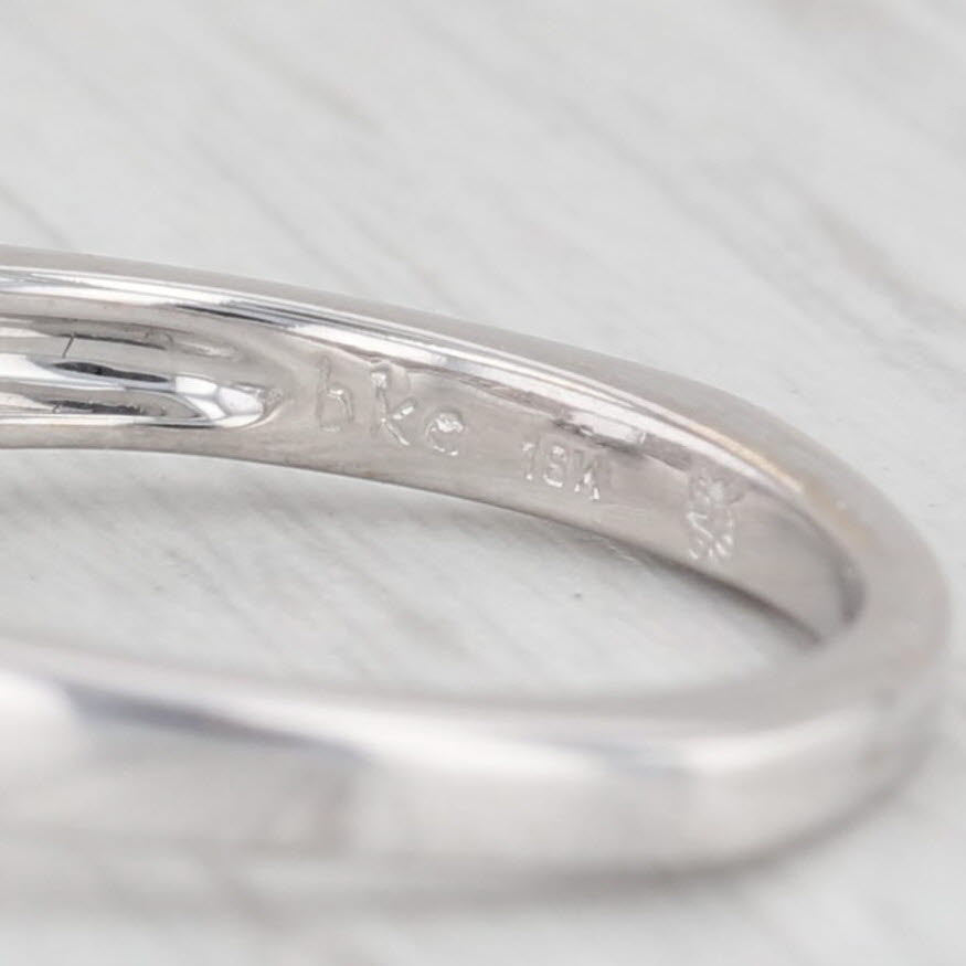 Light Gray Beverley K 0.45ctw Solitaire Semi Mount 18K White Gold Diamond Engagement Ring