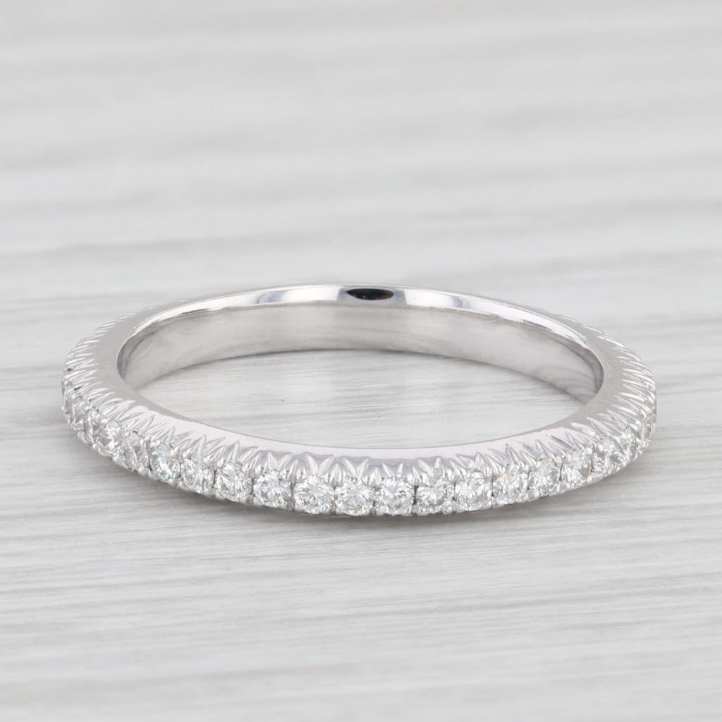 Light Gray New Diamond Eternity Band 18k Gold Size 6.5 Wedding Stackable Ring Beverley K