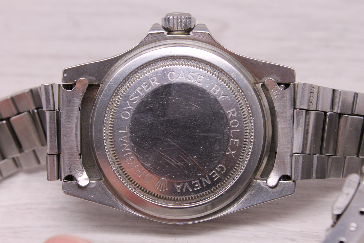 Vintage c1978 Tudor Submariner Blue Snowflake 94110 Mens Divers Watch Rolex 9315