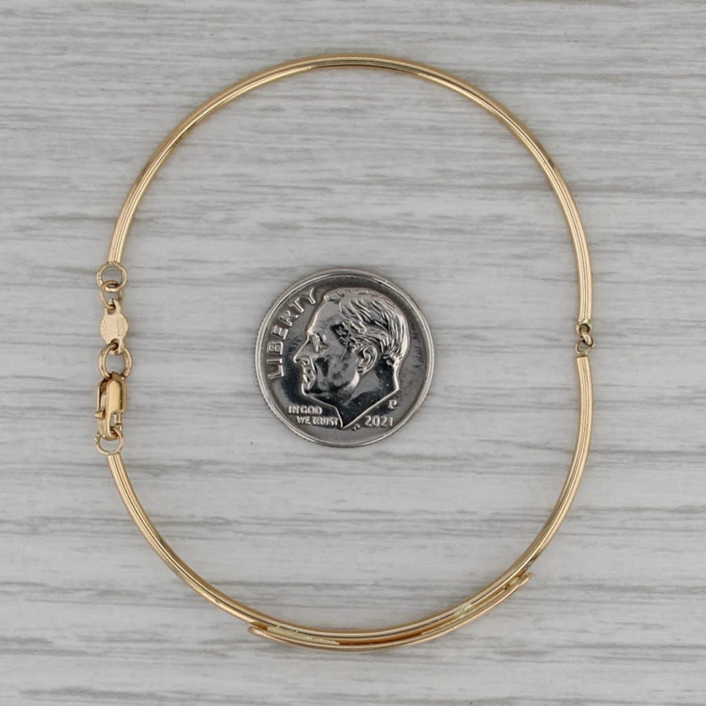 Engravale ID Bracelet 18k Yellow Gold 6.25" Bangle