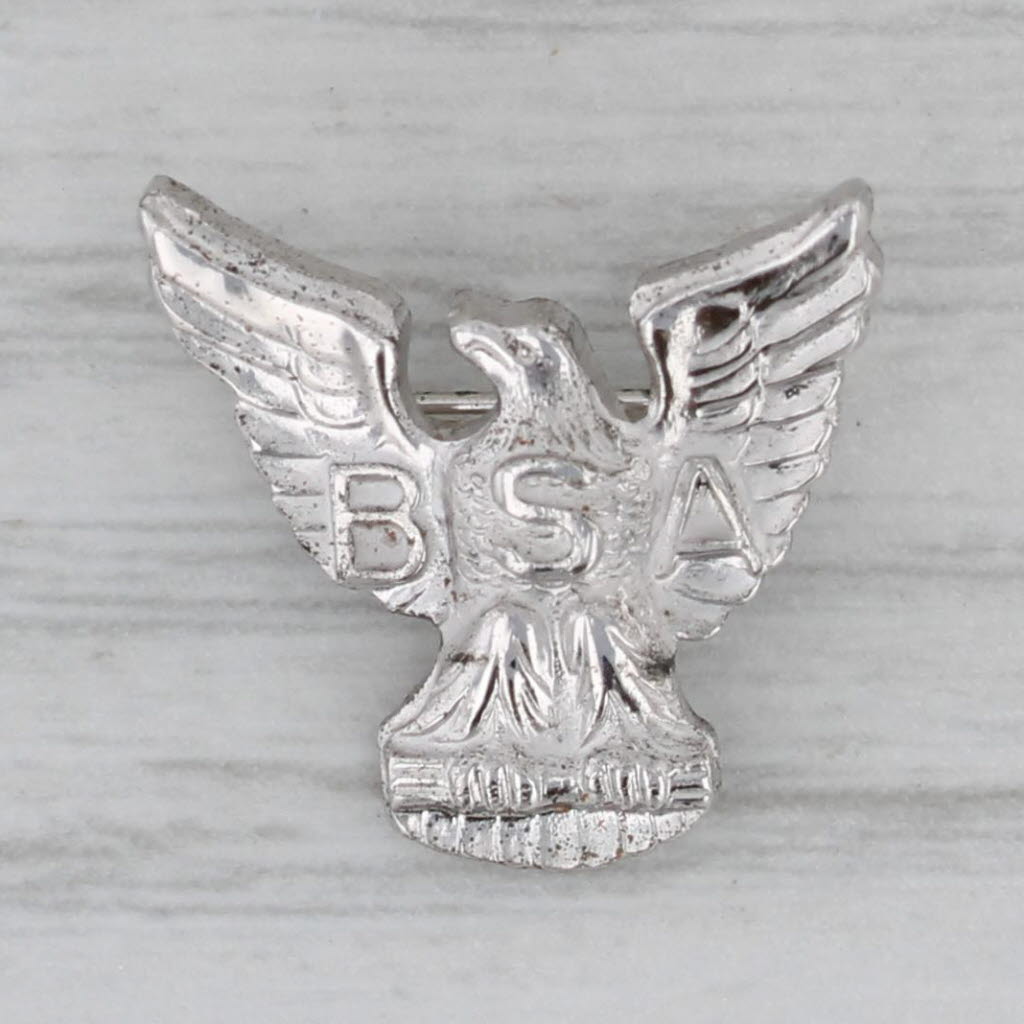 Gray Boy Scouts of America Eagle Pin Sterling Silver Vintage