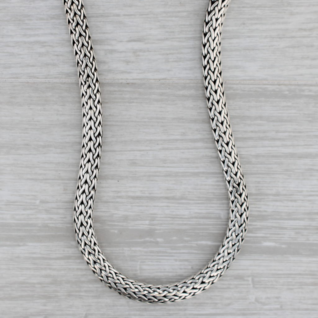 Gray John Hardy Classic Chain 925 Sterling Silver 18" Necklace