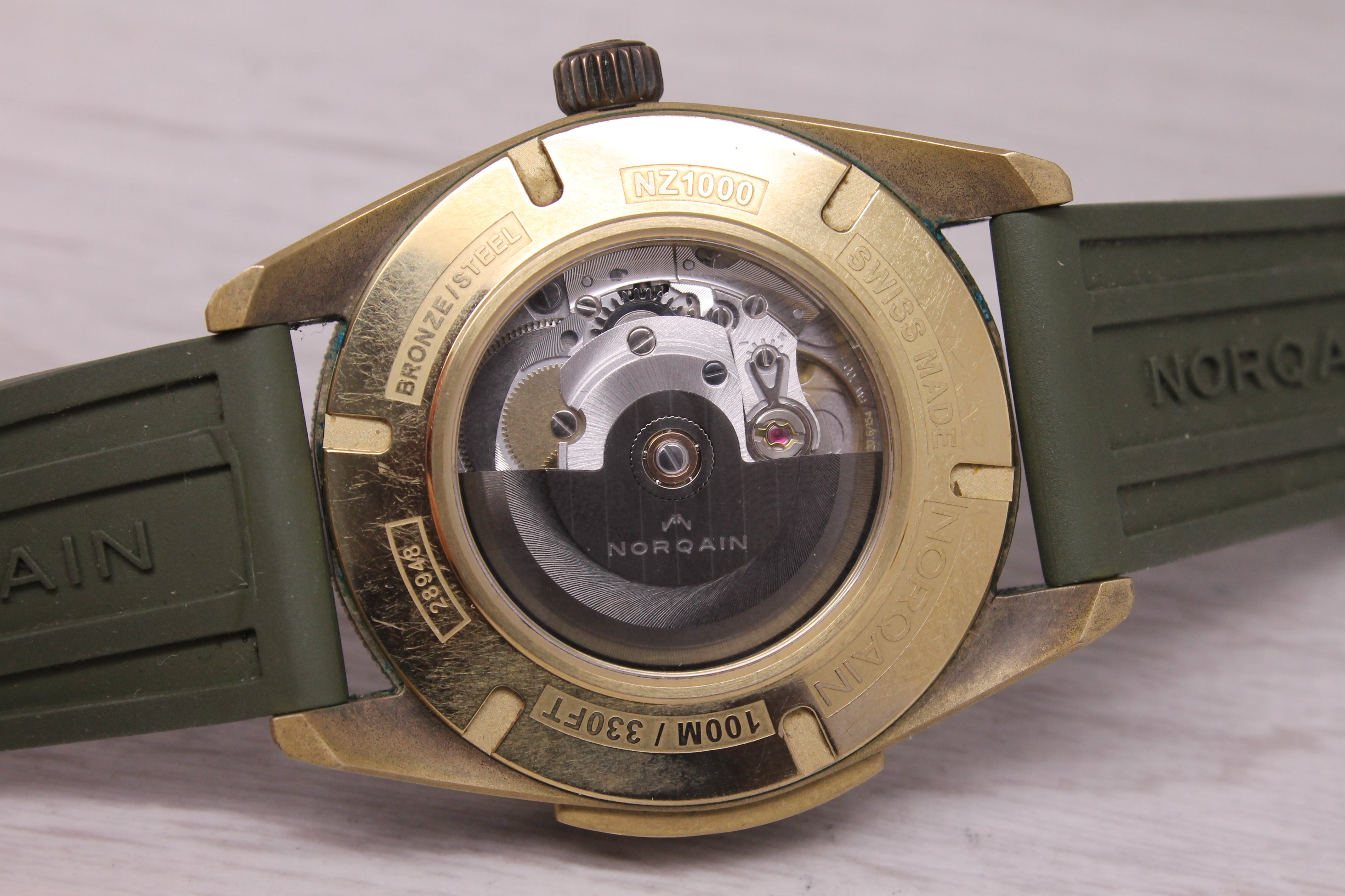 Norqain Adventure Sport 42mm Auto Watch Bronze Steel Swiss N1000.08Z01.E01.R02