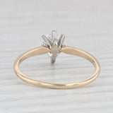 0.65ct Pear Diamond Solitaire Engagement Ring 14k Gold Size 7.5
