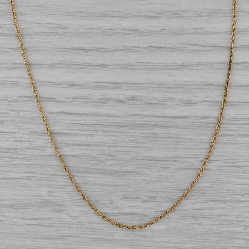 Tiffany Gehry Rope Chain Necklace 18k Yellow Gold 18" 1.4mm