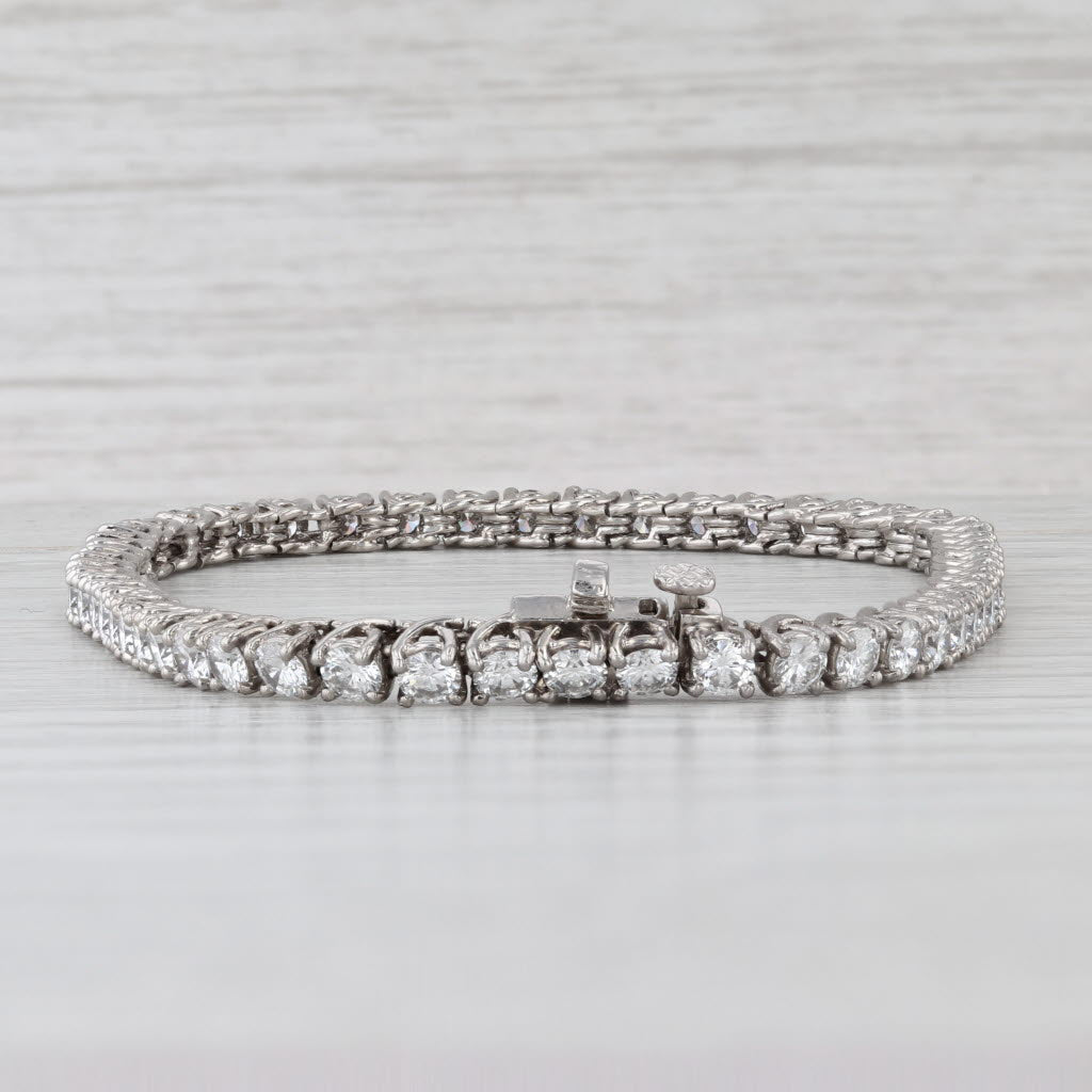 5.60ctw VS2 Diamond Tennis Bracelet 950 Platinum 6.75" 3.1mm D Vatche