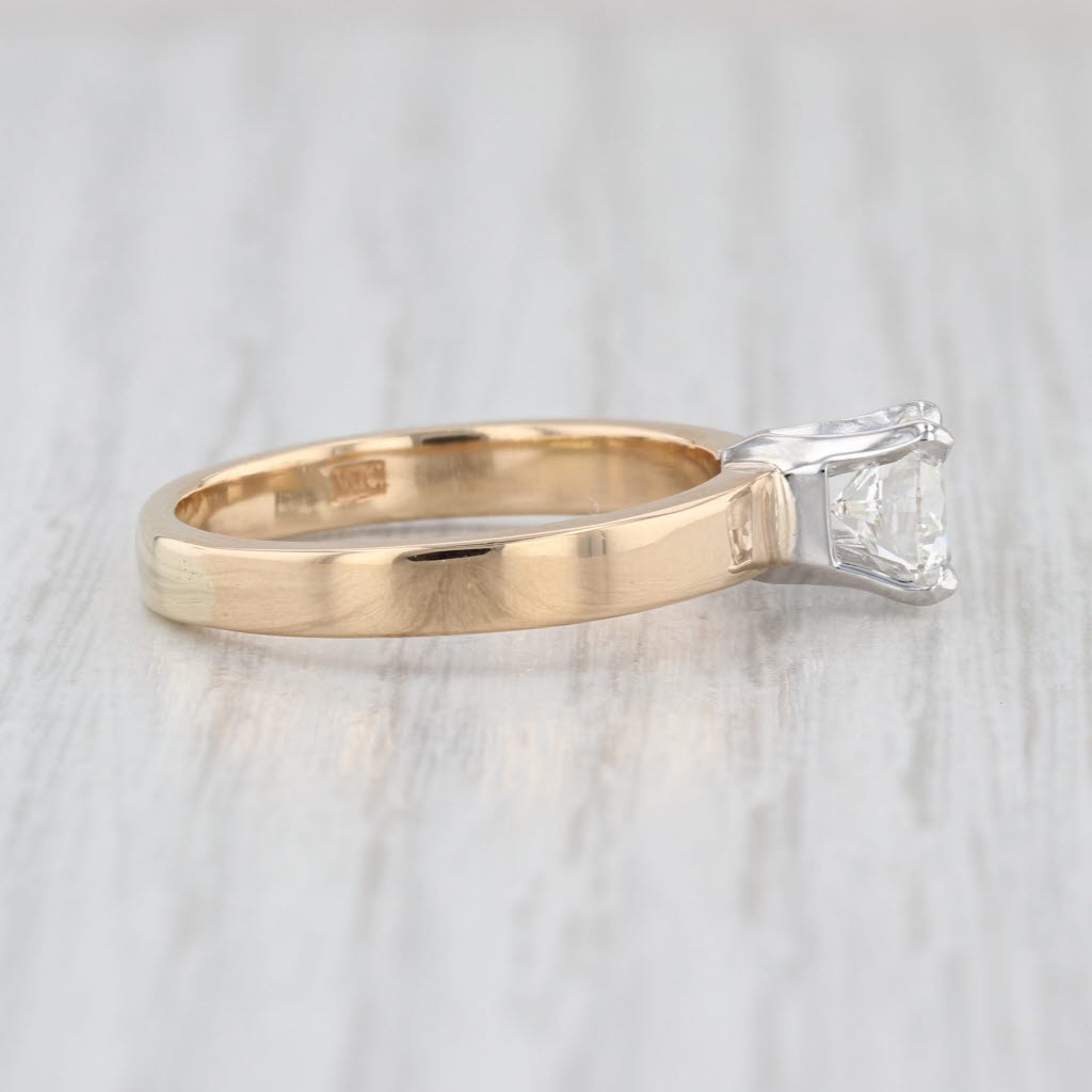 GIA 1.07ct VS2 H Diamond Solitaire Engagement Ring 18k Gold Size 8.25-8.5