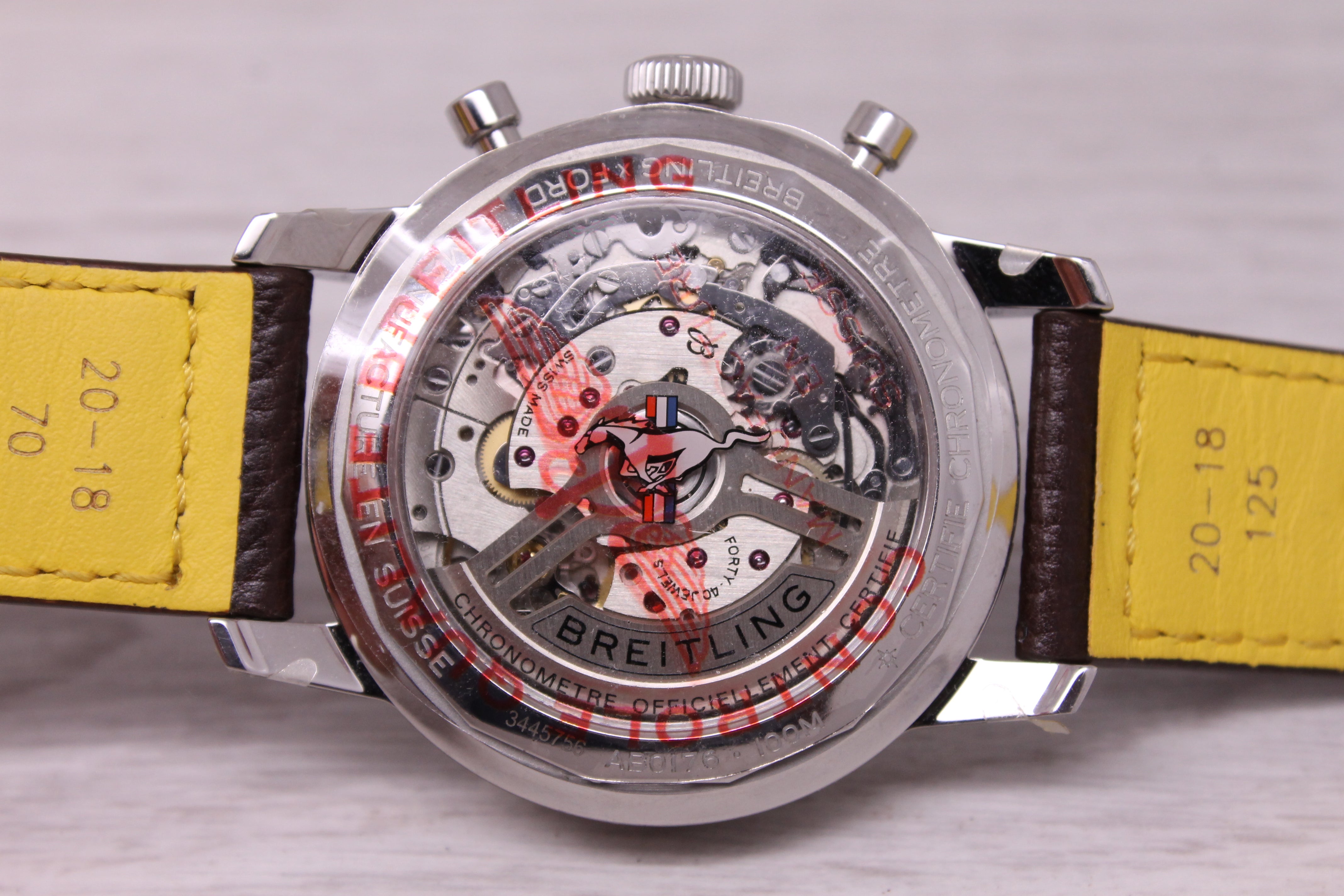 Breitling Top Time B01 Ford Mustang Men 41mm Steel Automatic Chronograph w Box