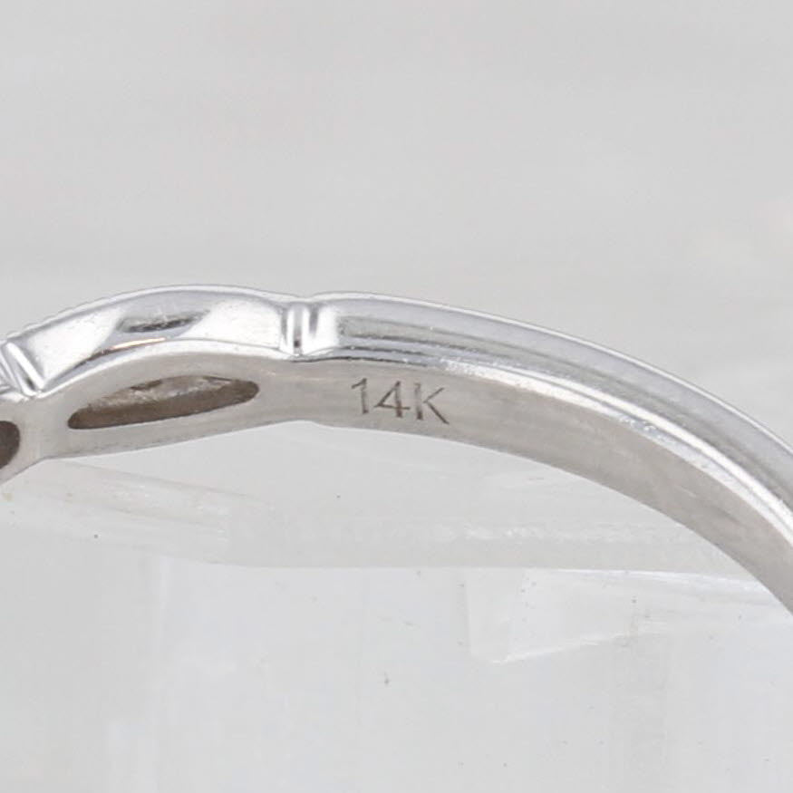 Light Gray 0.50ctw Diamond Engagement Ring Wedding Band Bridal Set 14k White Gold Size 7