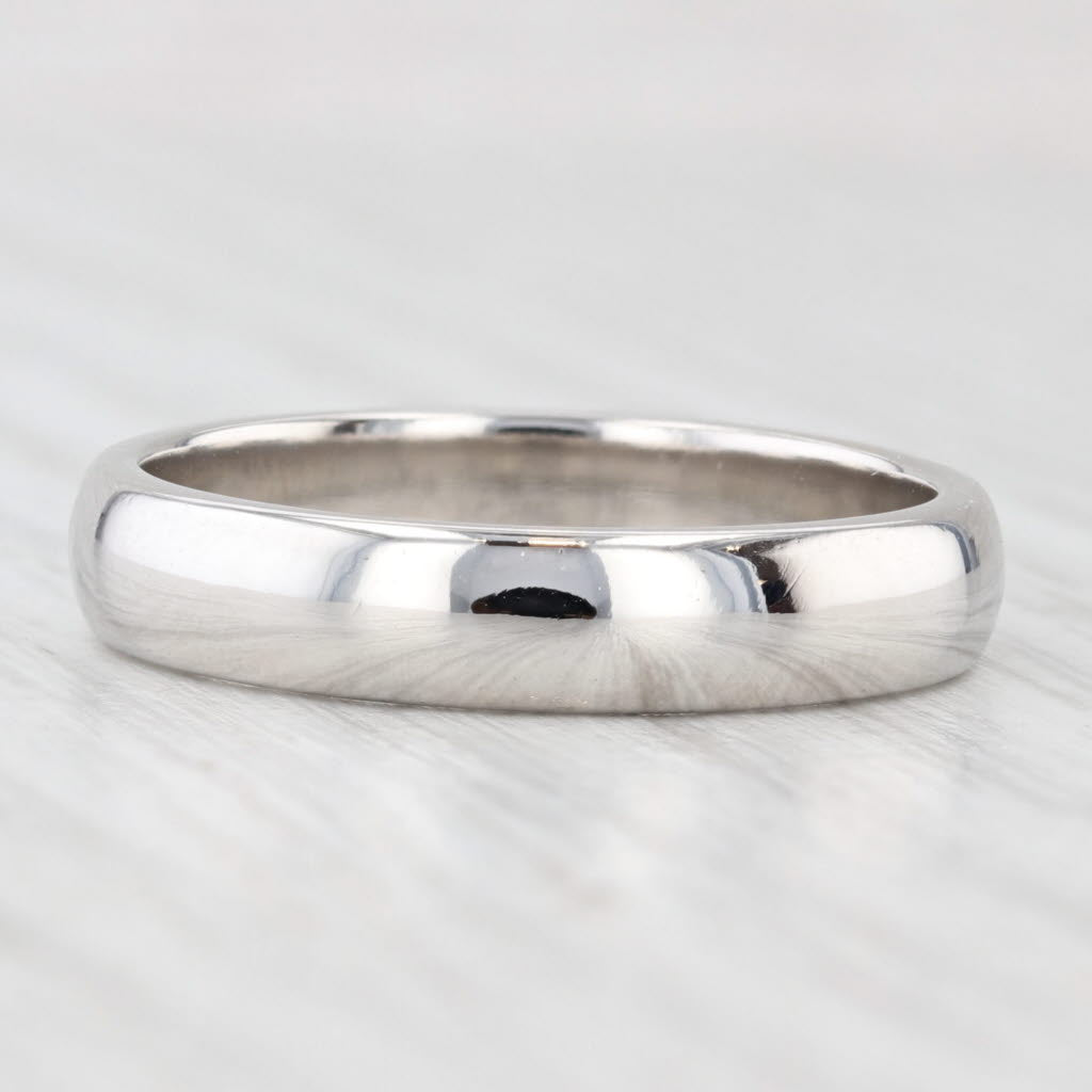 Light Gray Tiffany & Co Forever Men's Wedding Band w/ Box Platinum Size 9.75-10 Ring