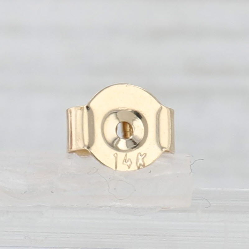 Light Gray 1.11ctw Pink Sapphire Diamond Halo Stud Earrings 14k Yellow Gold